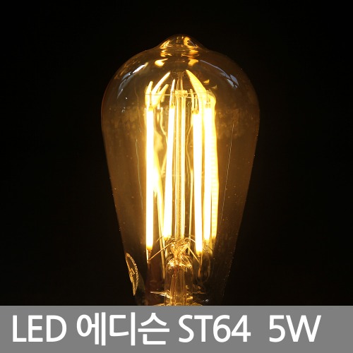 LED 에디슨전구 / LED COB ST64 5W 씨티