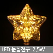 LED 에디슨 전구 / LED 눈꽃별 MW150 2.5W 더씬